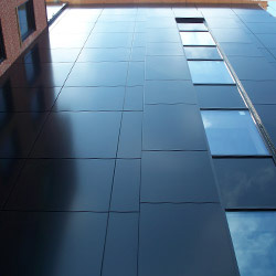Composite aluminum panel installation by Kenyon.